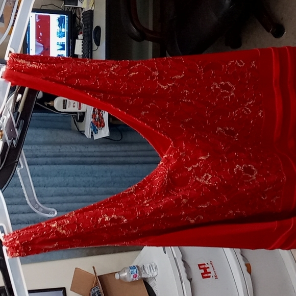 caralite wasseas Dresses & Skirts - Red and gold eveing dress plus size